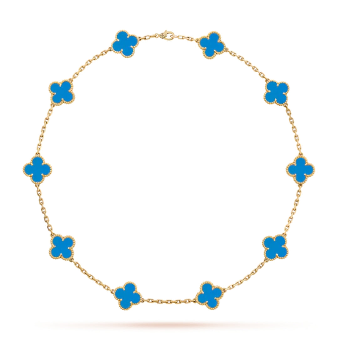 CLOVER | Collar Motivo Azul