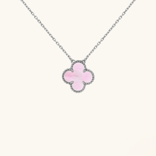 CLOVER | Rosa/Plata Collar
