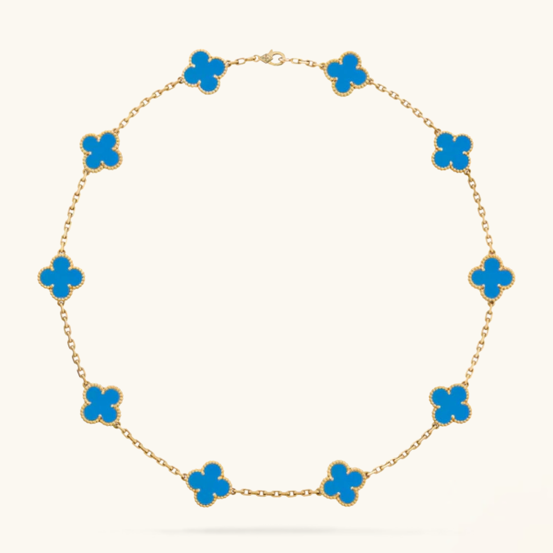 CLOVER | Collar Motivo Azul