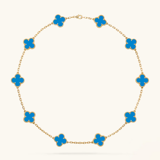 CLOVER | Collar Motivo Azul