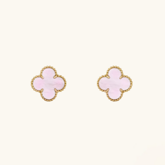 CLOVER | Pendientes rosa