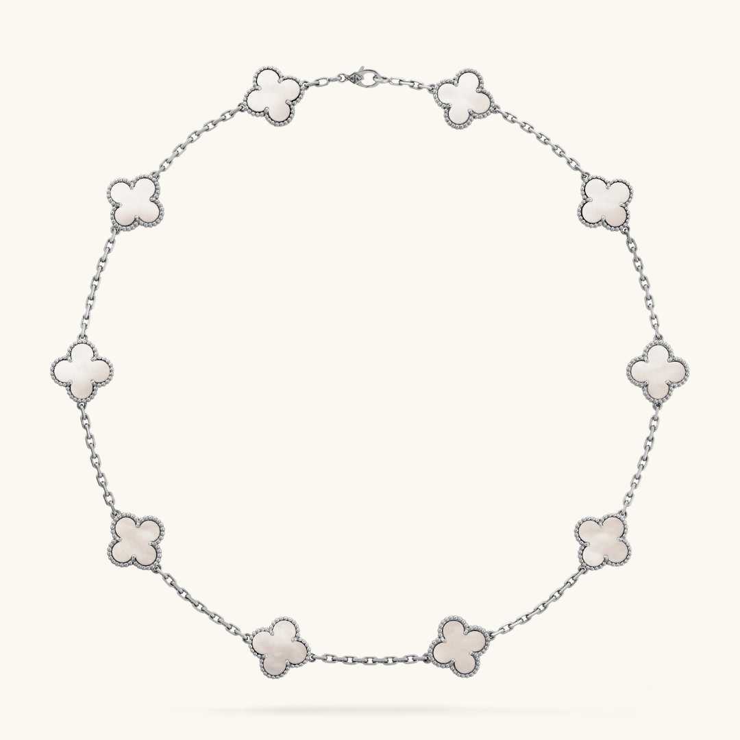 CLOVER | Collar de Plata Motivador de 10