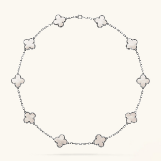 CLOVER | Collar de Plata Motivador de 10