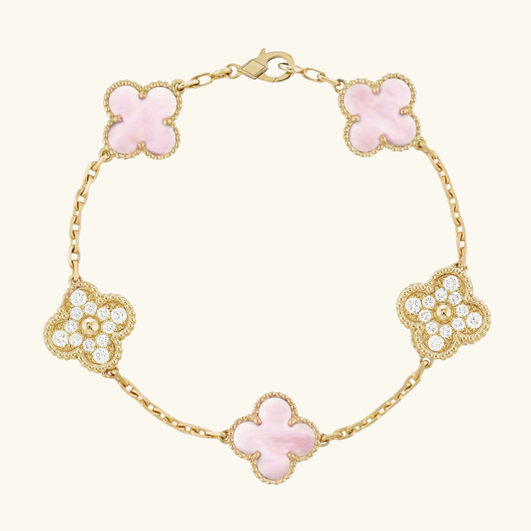 CLOVER | Pulsera Golden Pink Prestige