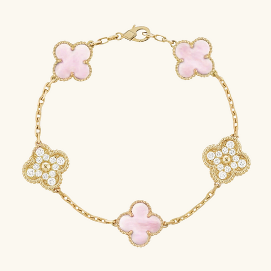 CLOVER | Pulsera Golden Pink Prestige