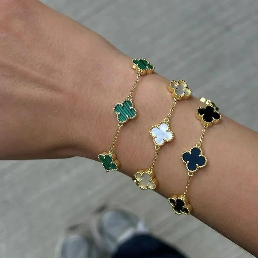 Conjunto de Pulseras de Trébol de 3 Deltas