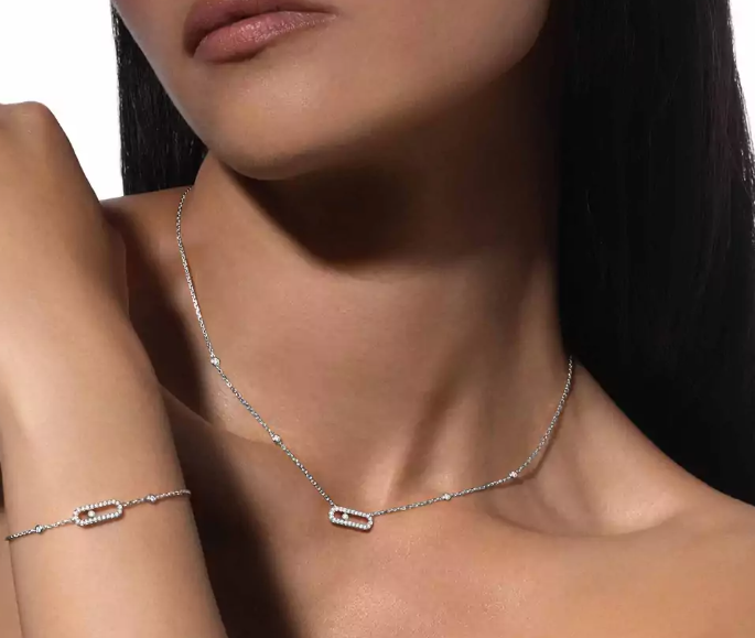 EXCLUSIVO | Collar Mollyanne con Diamanté – Plata